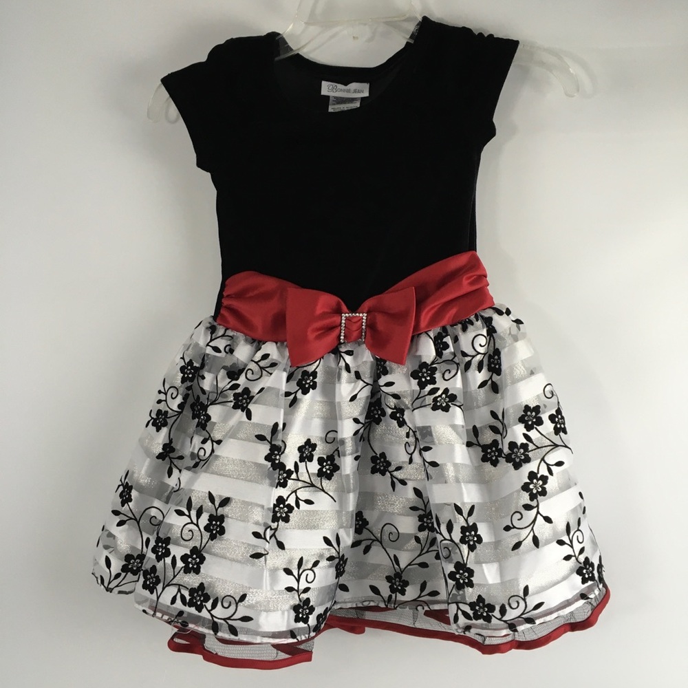 Bonnie Jean Dressy Formal Girls Dress Size 4/4T